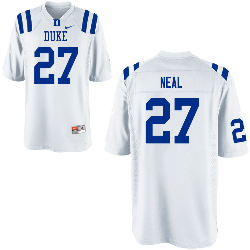 Duke Blue Devils #27 Damani Neal College Football Jerseys Sale-White